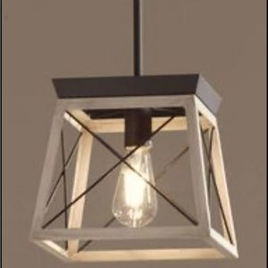 Set of 2 Briarwood Collection One-Light Graphite Coastal Mini-Pendant Lights